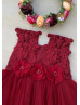 Lace Tulle Tea Length Popular Flower Girl Dress